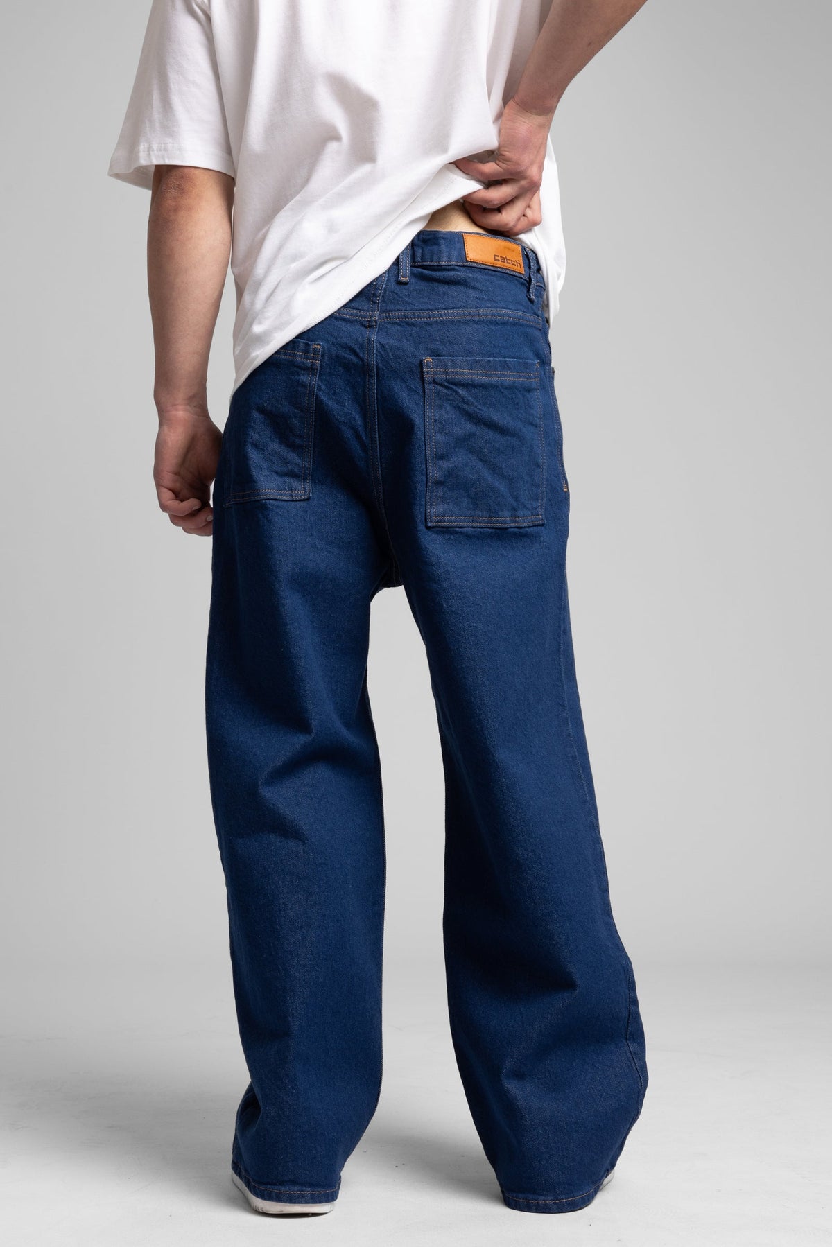 Catch-Kontrast Dikişli Baggy Jean-Jean-4-fleurdirect.live