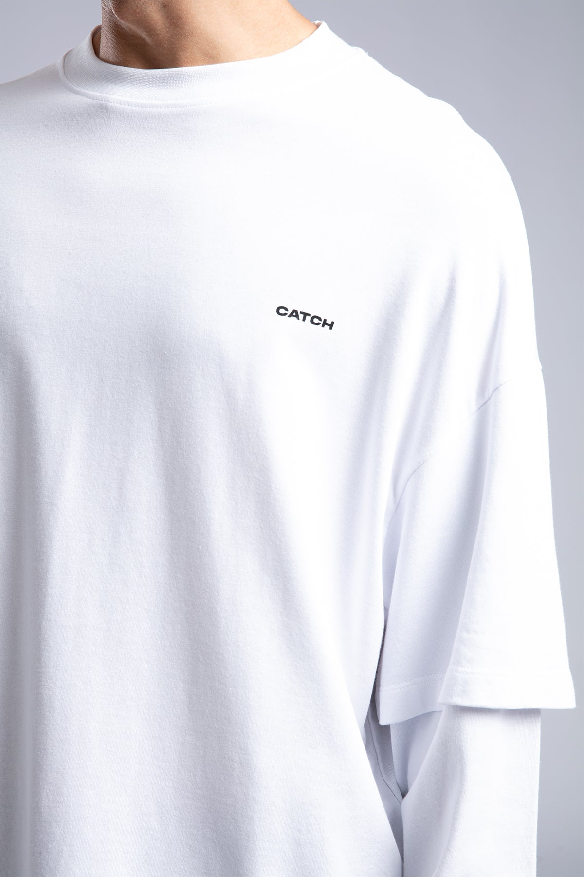 Catch-Minimal Logo Detaylı Basic İnce Sweatshirt-Sweatshirts & Hoodies-7-fleurdirect.live