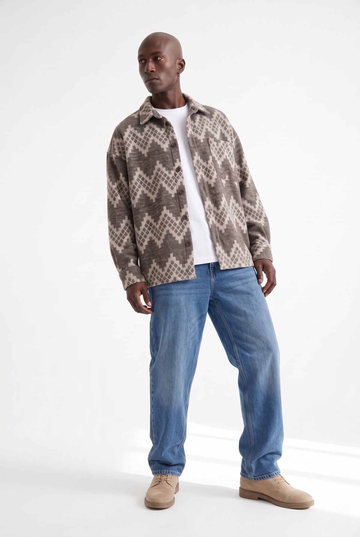 Oversize Flanel Oduncu Gömlek