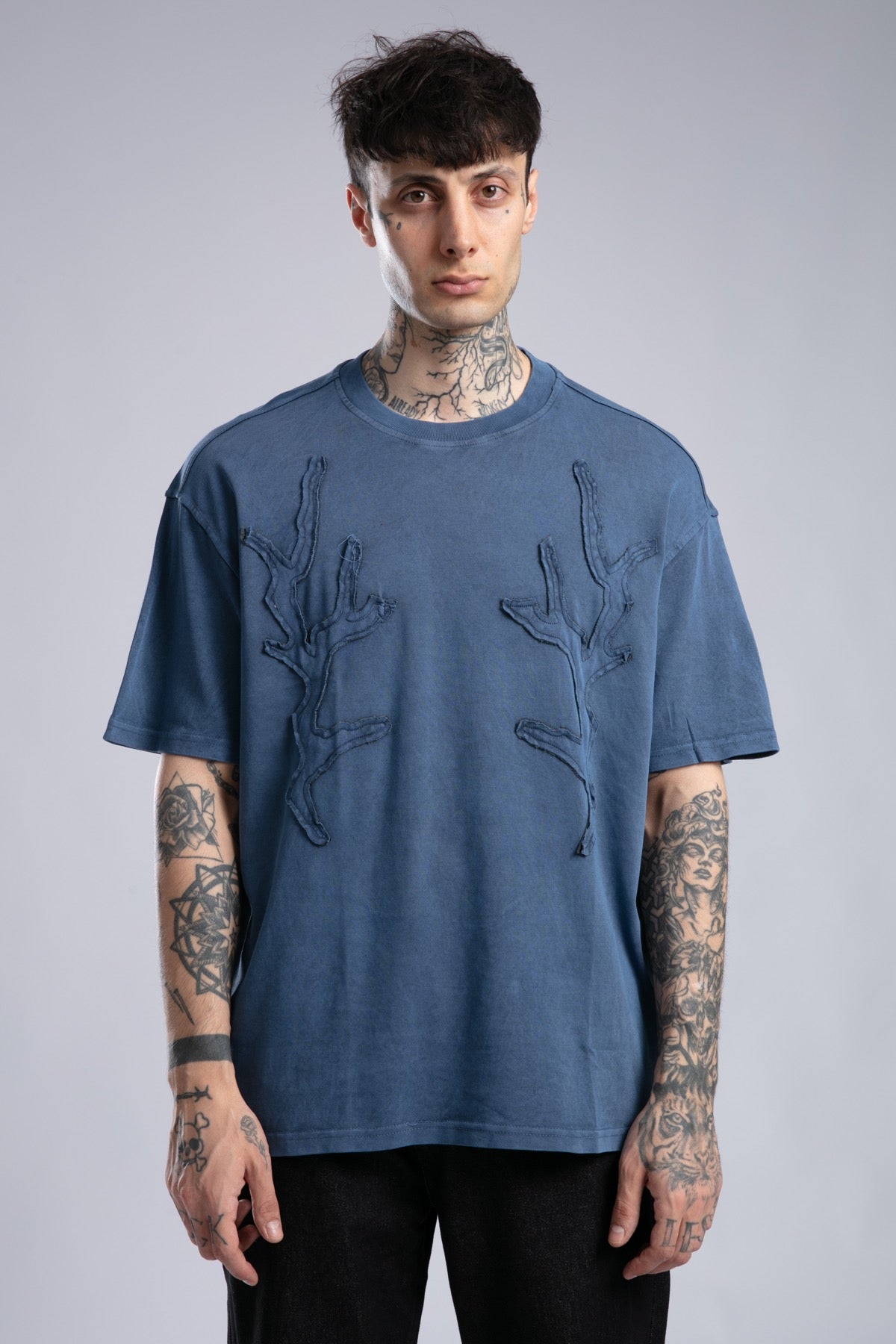 Catch-Yıkamalı Oversize T-Shirt-T-Shirt-2-fleurdirect.live