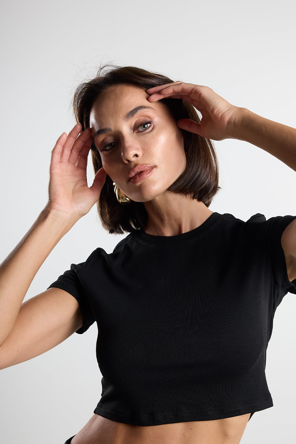 Christina's Storm-Black Soft Crop Top-Crop Top-1-fleurdirect.live