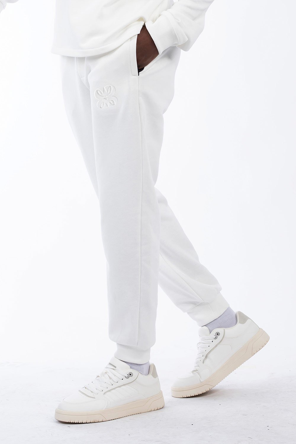 Christina's Storm-Just Wanna Rock Cream Sweatpants-Eşofman-1-fleurdirect.live