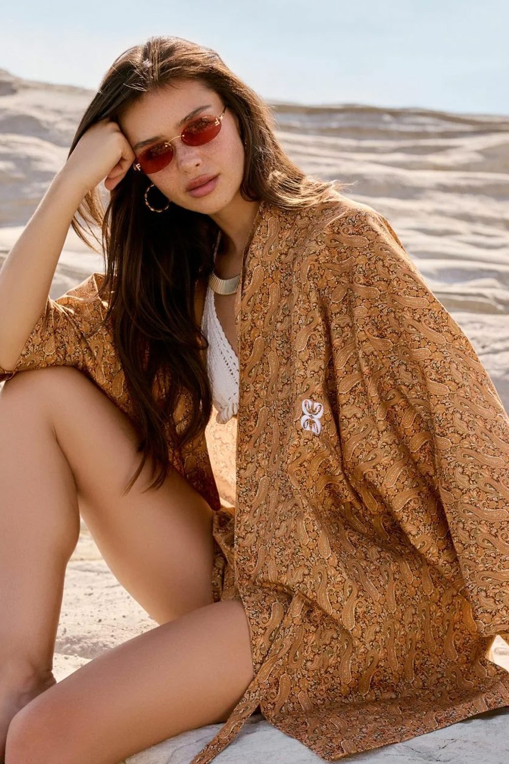 Christina's Storm-Orange Paisley Limited Edition Kimono-Kimono-1-fleurdirect.live