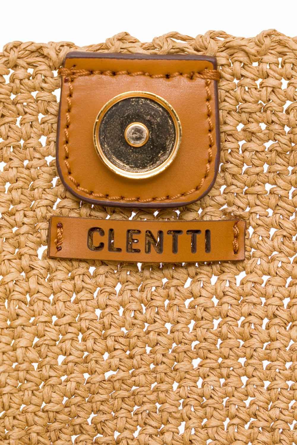 Clentti-Saddle Bag Tan / Taba Hasır Çanta-Omuz Çantası-5-fleurdirect.live
