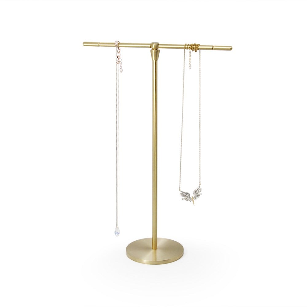 Coho Objet-Brazen El Yapımı Pirinç Takılık Askı 24 Cm-Takı Standı-1-fleurdirect.live
