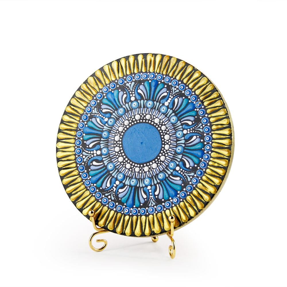 Coho Objet-Coho Art El Yapımı Dekoratif Nazar Mandala Sembolü-Duvar Dekorları-1-fleurdirect.live