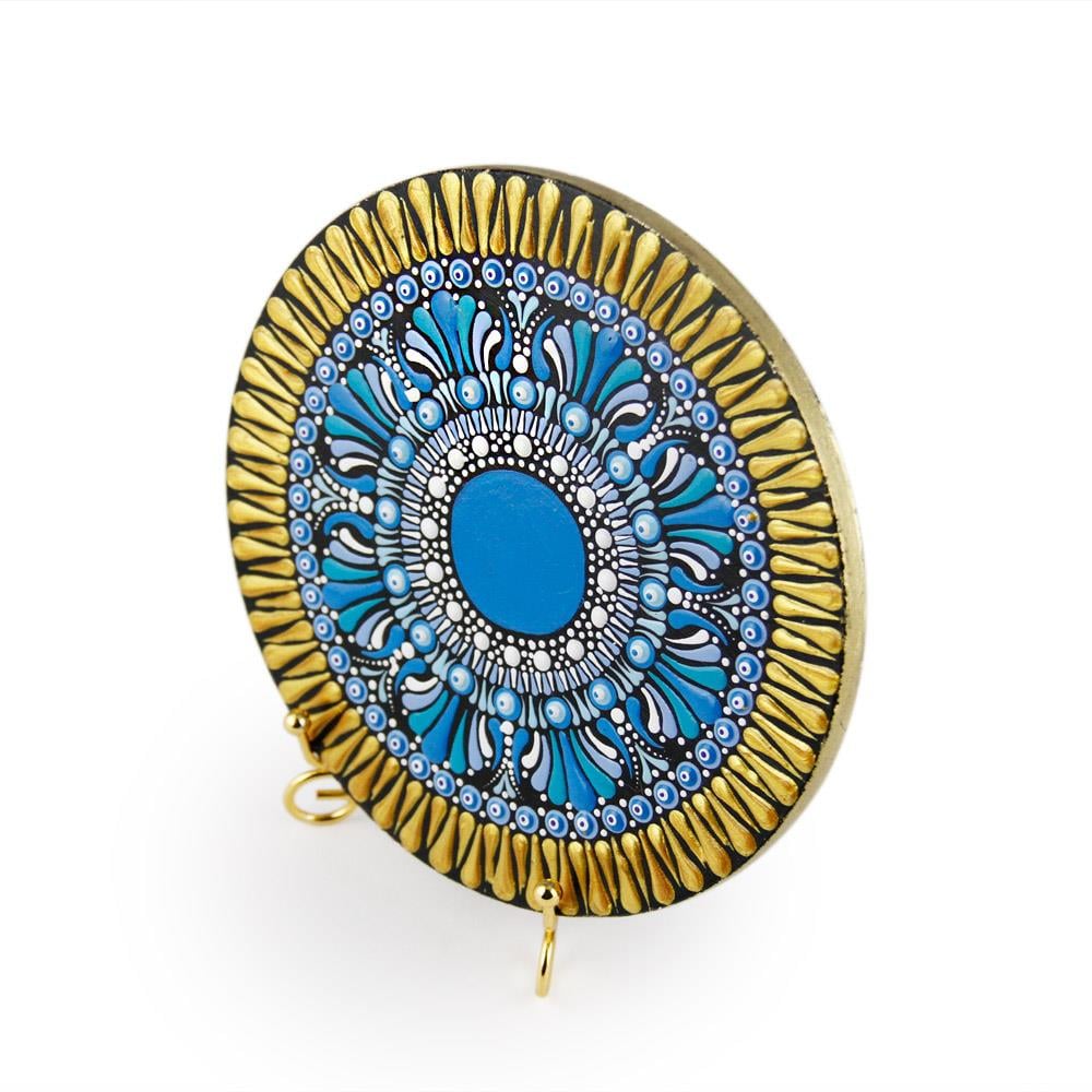 Coho Objet-Coho Art El Yapımı Dekoratif Nazar Mandala Sembolü-Duvar Dekorları-3-fleurdirect.live