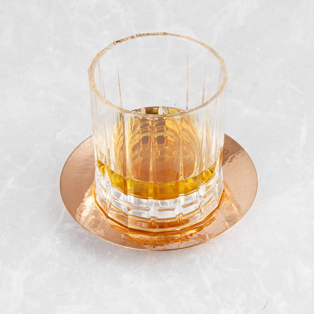 Coho Objet-Coho Patron Whiskey Keyf & Whiskey Bardağı & Bakır Bardak Altlığı Hediye Seti-Hediye Setleri-4-fleurdirect.live