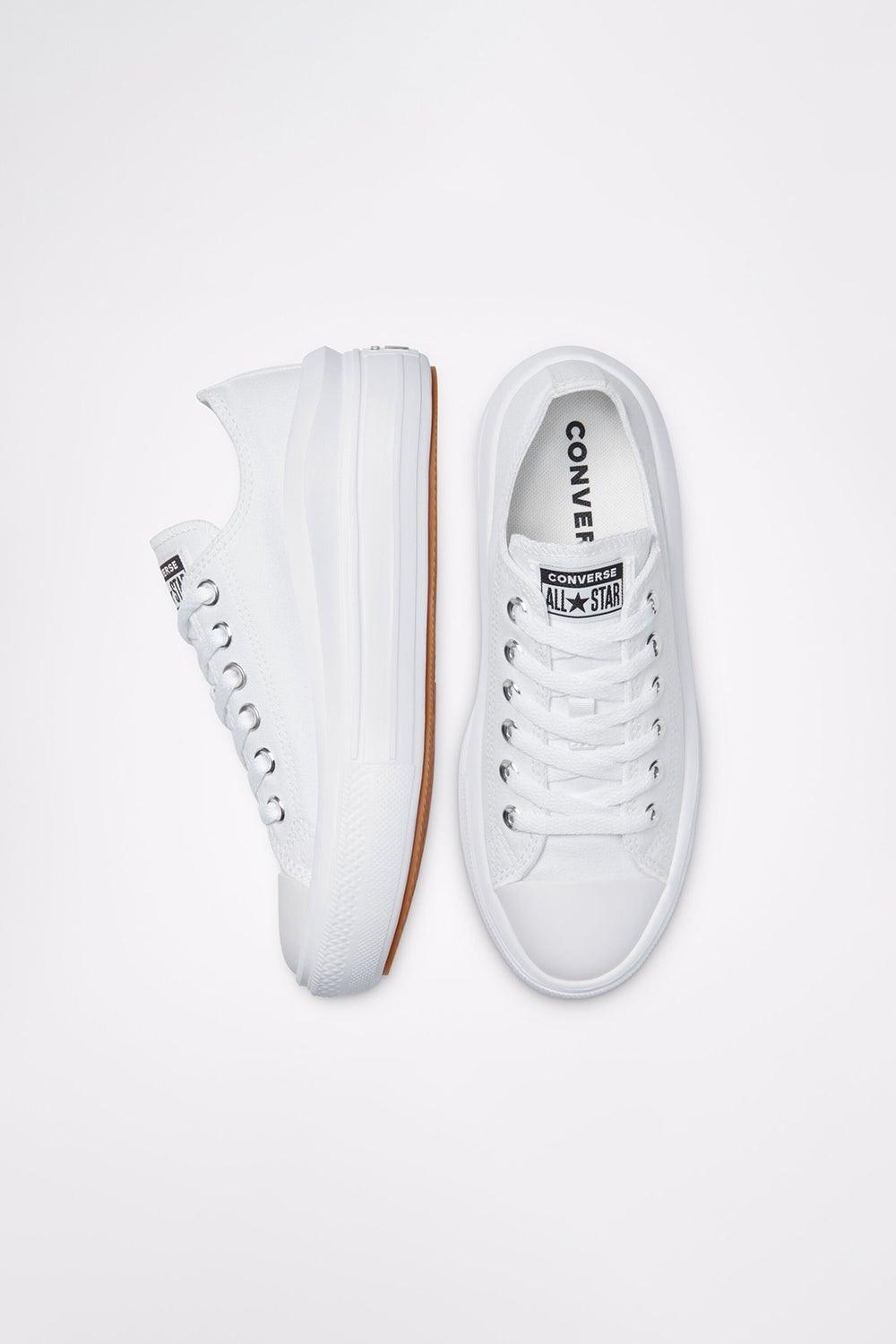 Converse-Canvas Color Chuck Taylor All Star Move White/White/White-Sneakers-2-fleurdirect.live