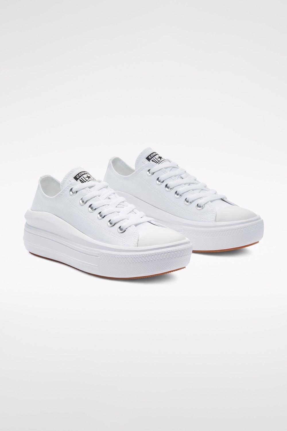 Converse-Canvas Color Chuck Taylor All Star Move White/White/White-Sneakers-4-fleurdirect.live