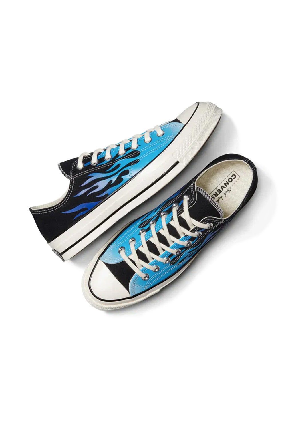 Converse-Chuck 70 Blue Fire Alev Desenli Erkek Sneakers-Sneakers-4-fleurdirect.live