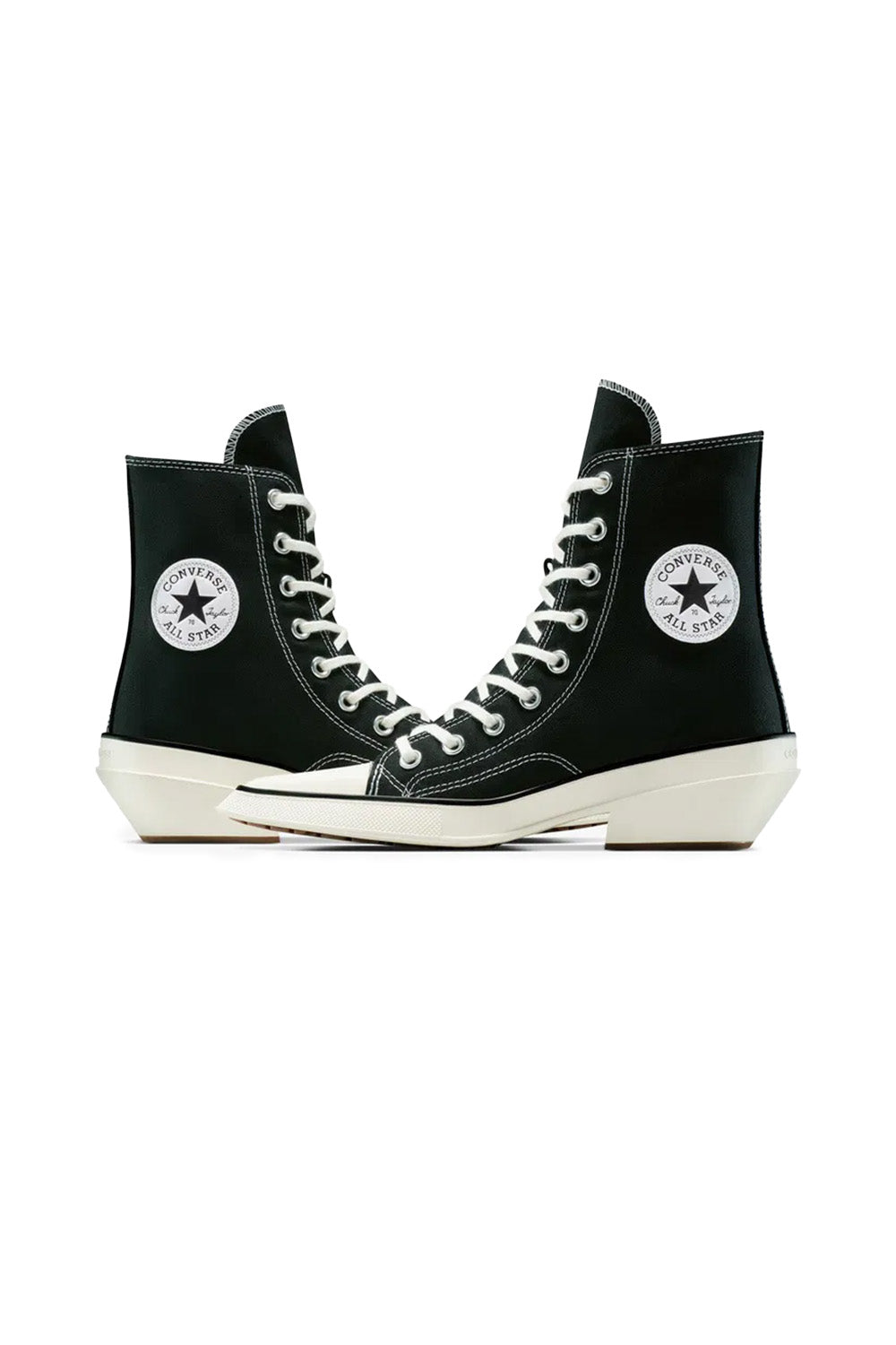 Converse-Chuck 70 Deluxe Pointed Topuklu Kanvas Siyah Kadın Topuklu Ayakkabı-Topuklu Ayakkabı-6-fleurdirect.live