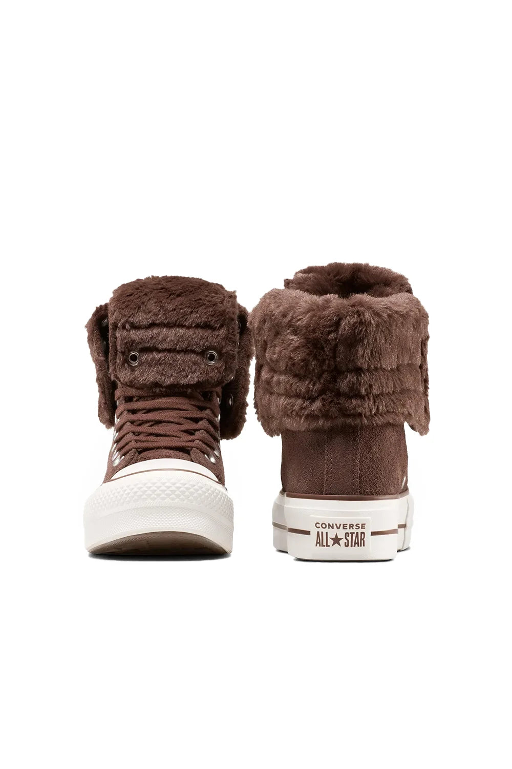 Converse-Chuck Taylor All Star Fold Over Lift Kadın Kahverengi Süet Sneaker-Sneakers-4-fleurdirect.live