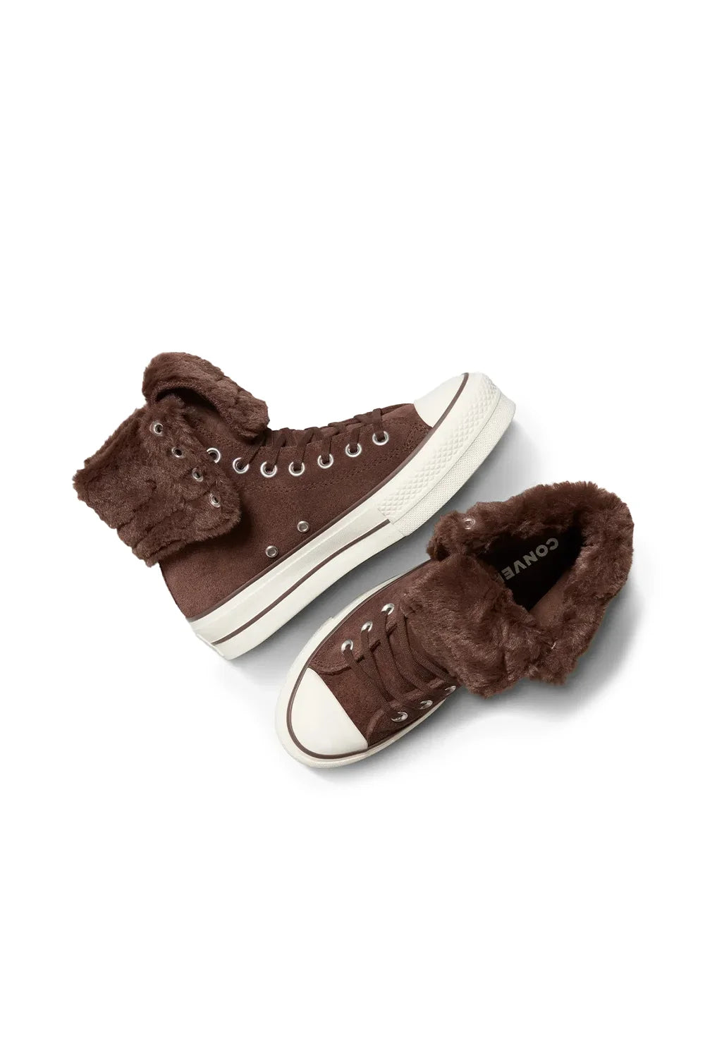 Converse-Chuck Taylor All Star Fold Over Lift Kadın Kahverengi Süet Sneaker-Sneakers-7-fleurdirect.live