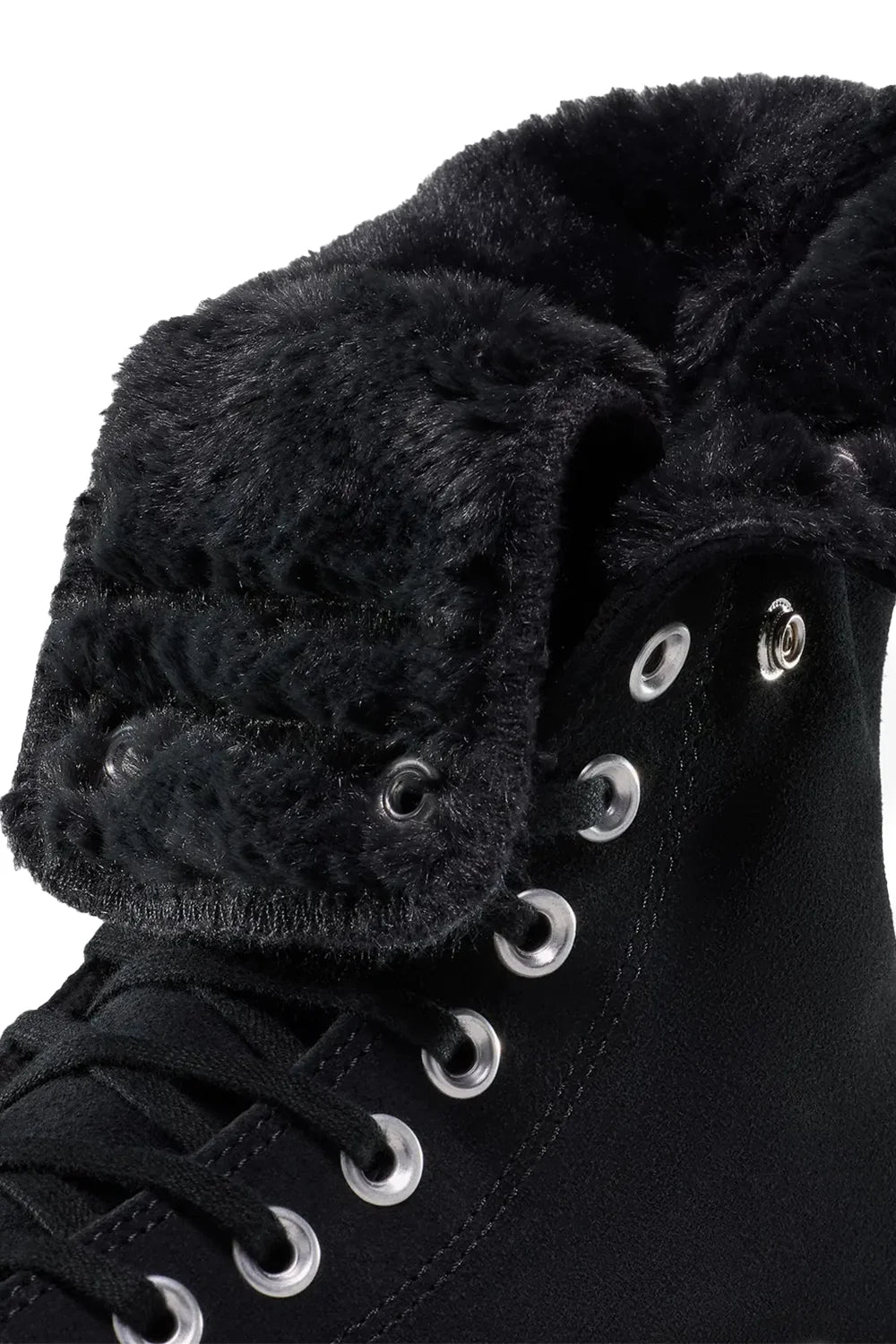 Converse-Chuck Taylor All Star Fold Over Lift Kadın Siyah Süet Sneaker-Sneakers-2-fleurdirect.live