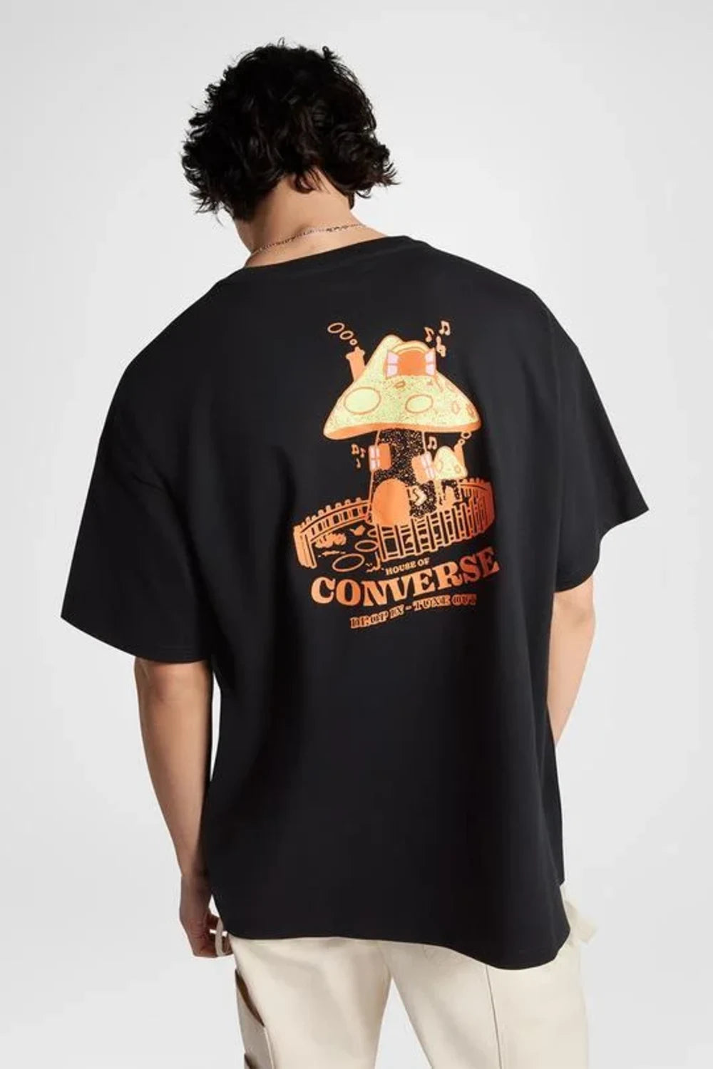 Converse-Mushroom Cottage T-Shirt Black-T-Shirts-2-fleurdirect.live