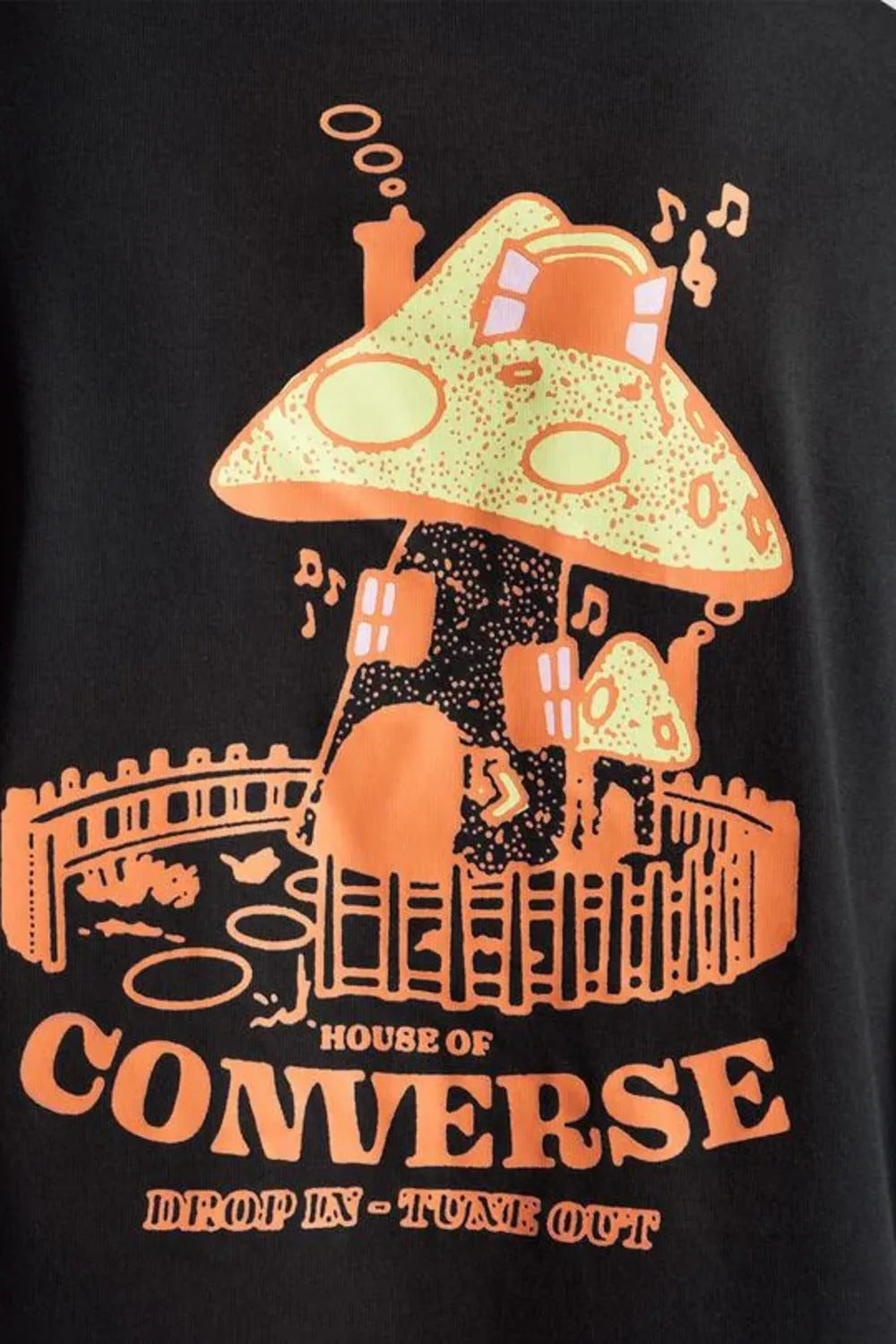 Converse-Mushroom Cottage T-Shirt Black-T-Shirts-4-fleurdirect.live