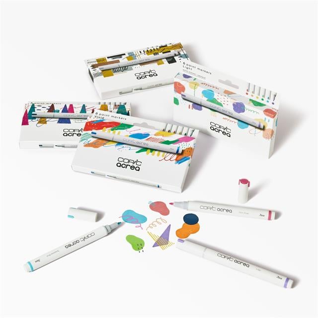 Copic-Acrea Paint Marker Set Of 6 Deep Colours-Çizim Kalemi-13-fleurdirect.live