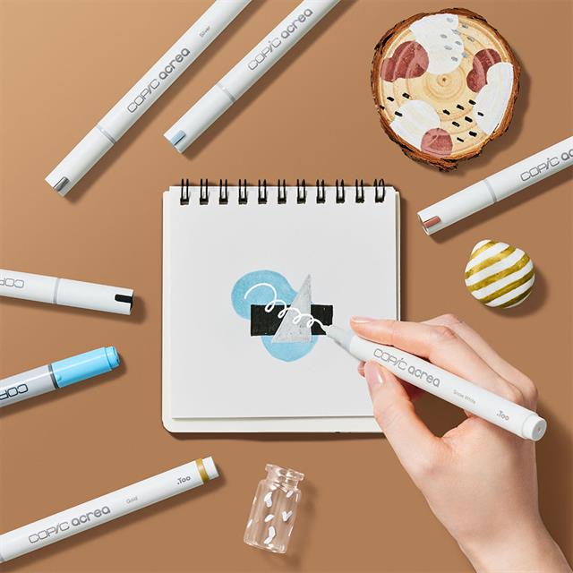 Copic-Acrea Paint Marker Set Of 6 Essentials Colors-Çizim Kalemi-7-fleurdirect.live