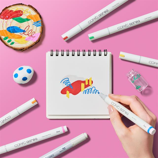 Copic-Acrea Paint Marker Set Of 6 Light Colours-Çizim Kalemi-6-fleurdirect.live