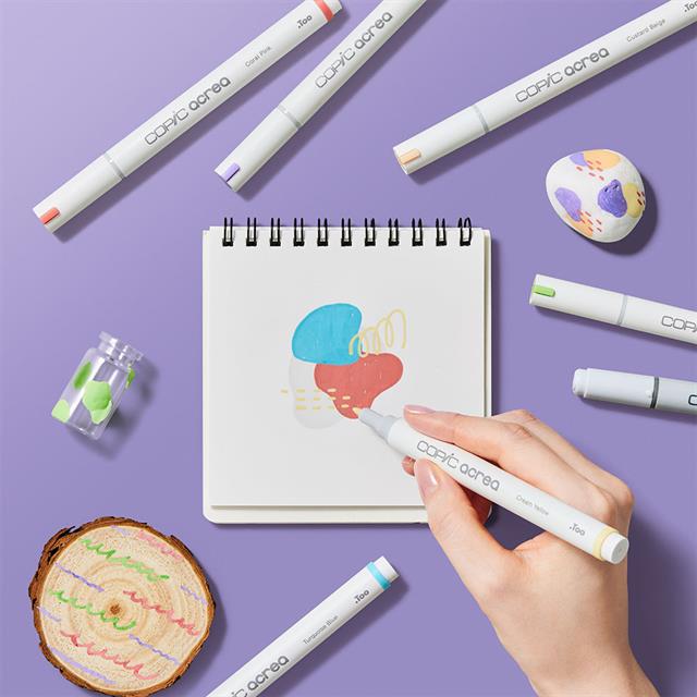 Copic-Acrea Paint Marker Set Of 6 Light Colours-Çizim Kalemi-9-fleurdirect.live