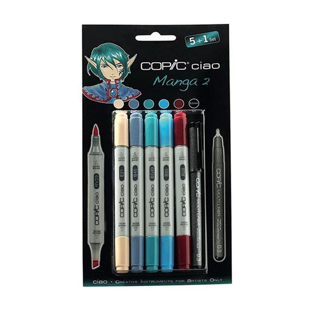 Copic-Ciao Marker Çizim Kalemi Seti 5+1 Set Manga 2-Çizim Kalemi-2-fleurdirect.live