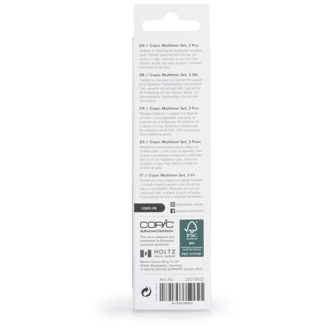 Copic-Copic Multiliner 3'lü Siyah Set Broad-Kalem Seti-2-fleurdirect.live