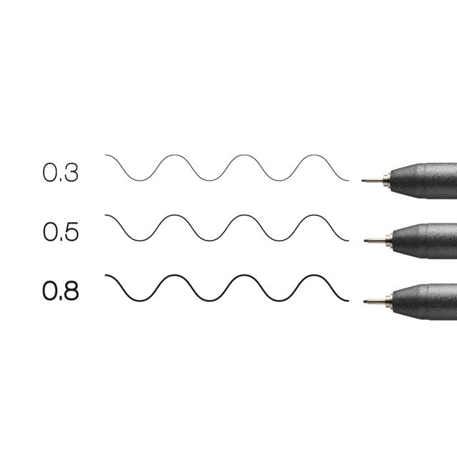Copic-Copic Multiliner 3'lü Siyah Set Medium-Kalem Seti-4-fleurdirect.live