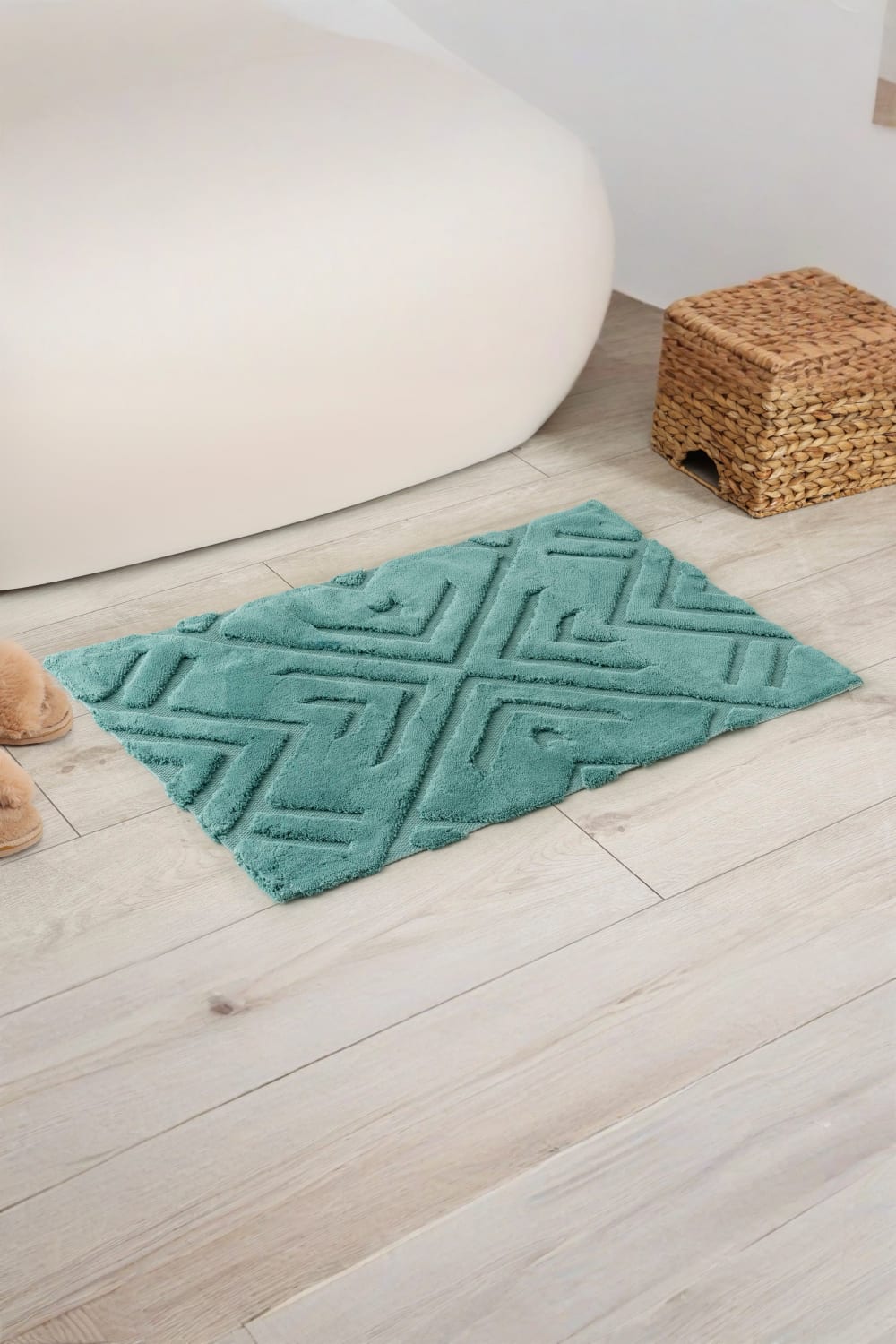 Cotton Box-Pamuklu Paspas Blow Mint 60x100-Paspas-1-fleurdirect.live