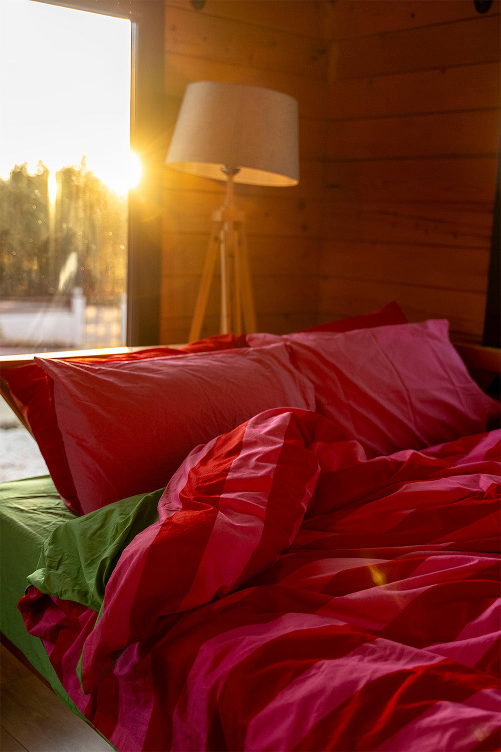 Cozy Home-Popping Colors Tek Kişilik Lastikli Çarşaflı Nevresim Takımı Cherie Yeşil-Nevresim Takımı-4-fleurdirect.live
