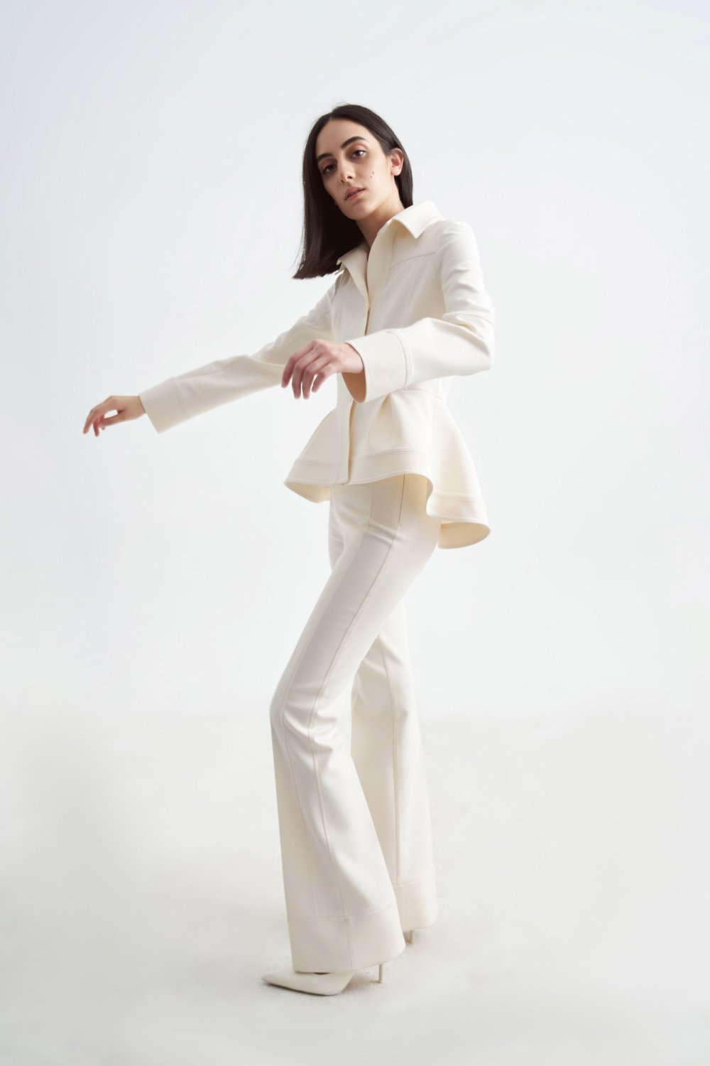 Crescent Line-Elegance Pantolon Krem-Pantolon-9-fleurdirect.live