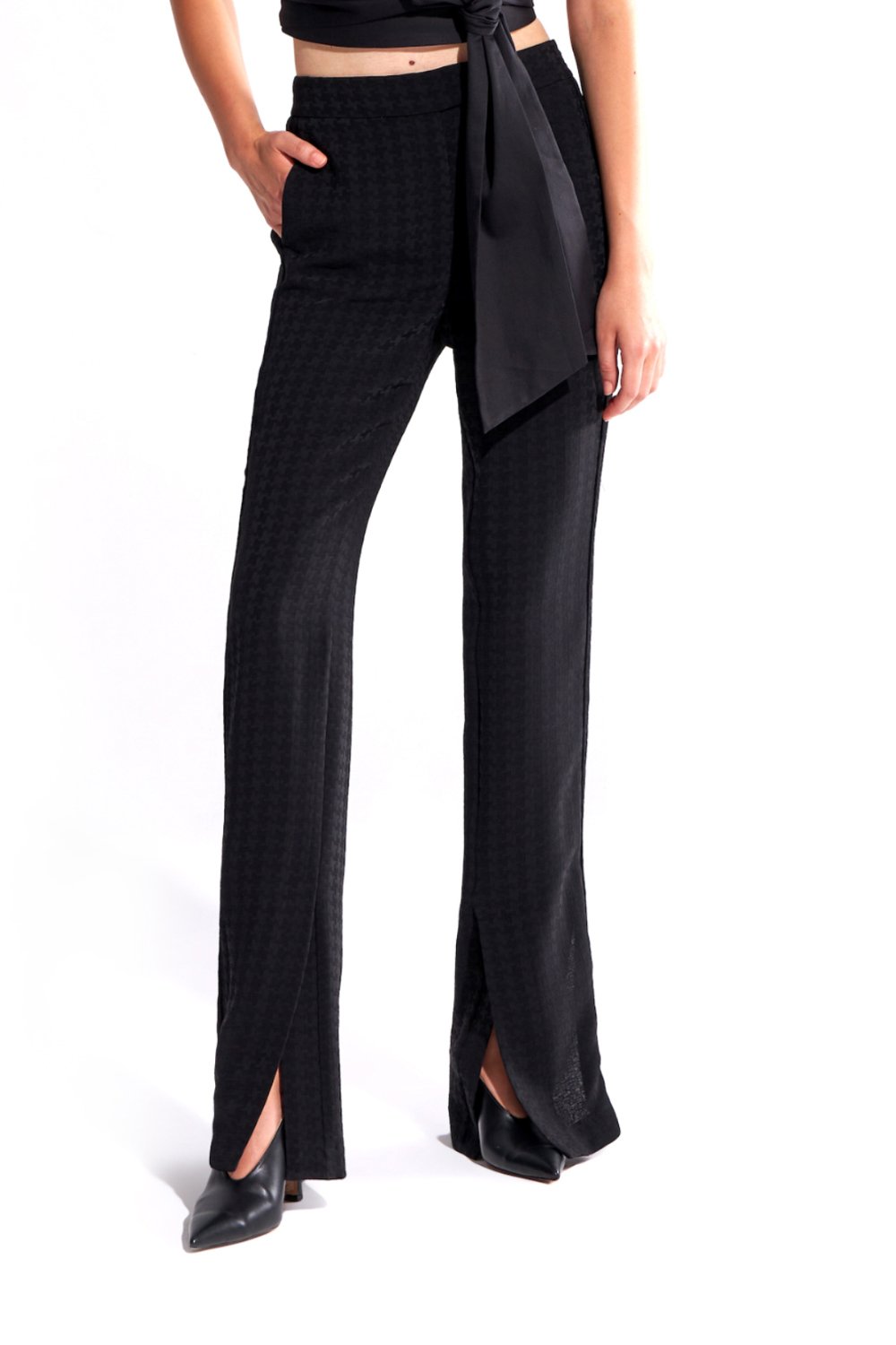 Crescent Line-Phase Pantolon Siyah-Pantolon-3-fleurdirect.live