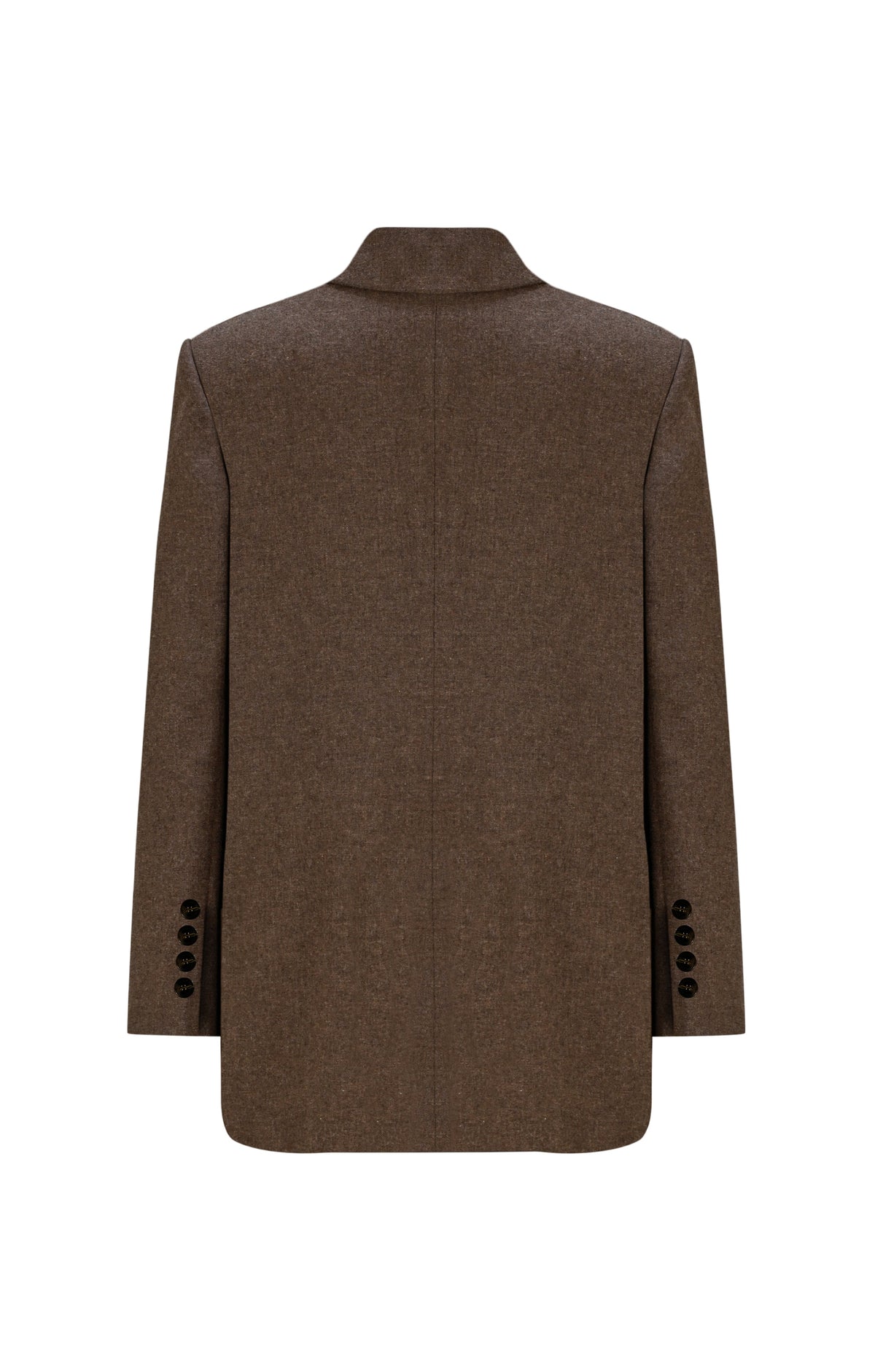 Death Is Easy-Taupe Brown Oversize Women’s Blazer-Blazer Ceket-5-fleurdirect.live