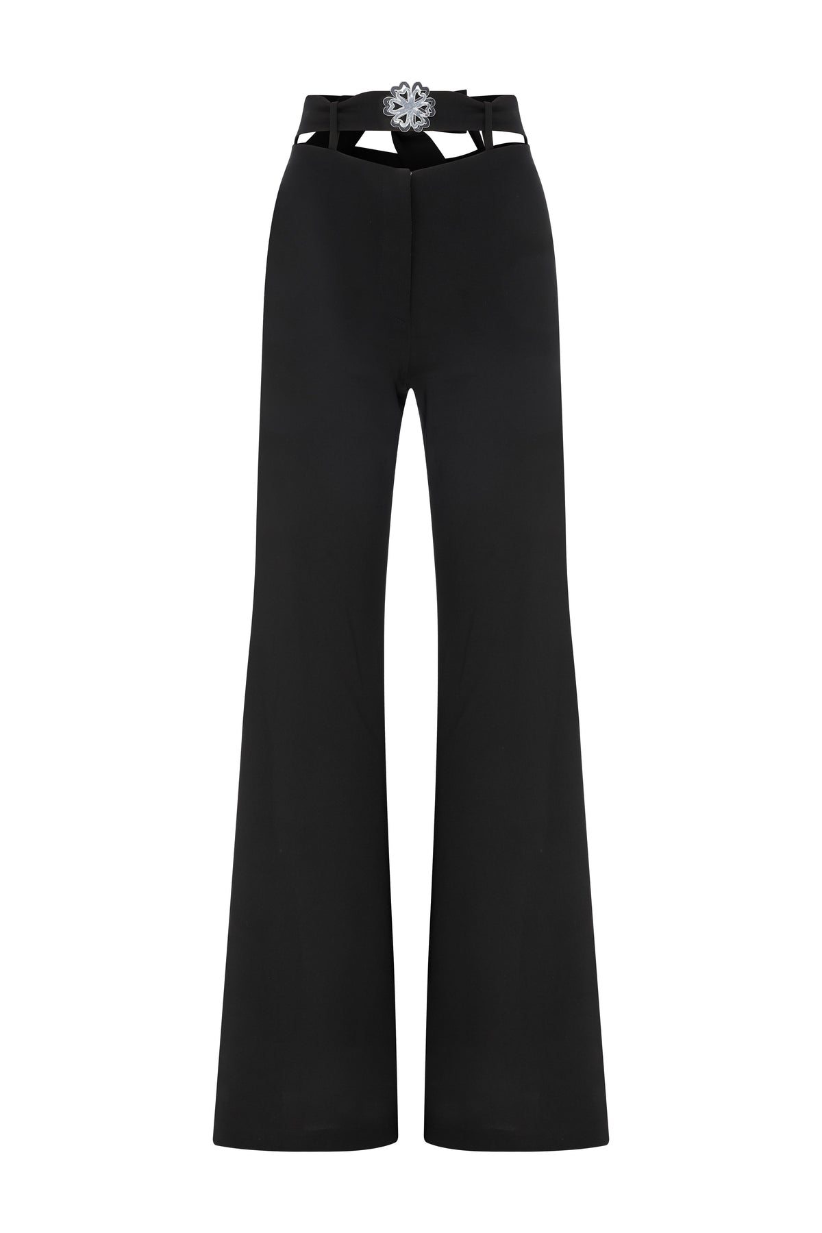Declara-Belle Belted Silhouette Trousers-Pantolon-4-fleurdirect.live