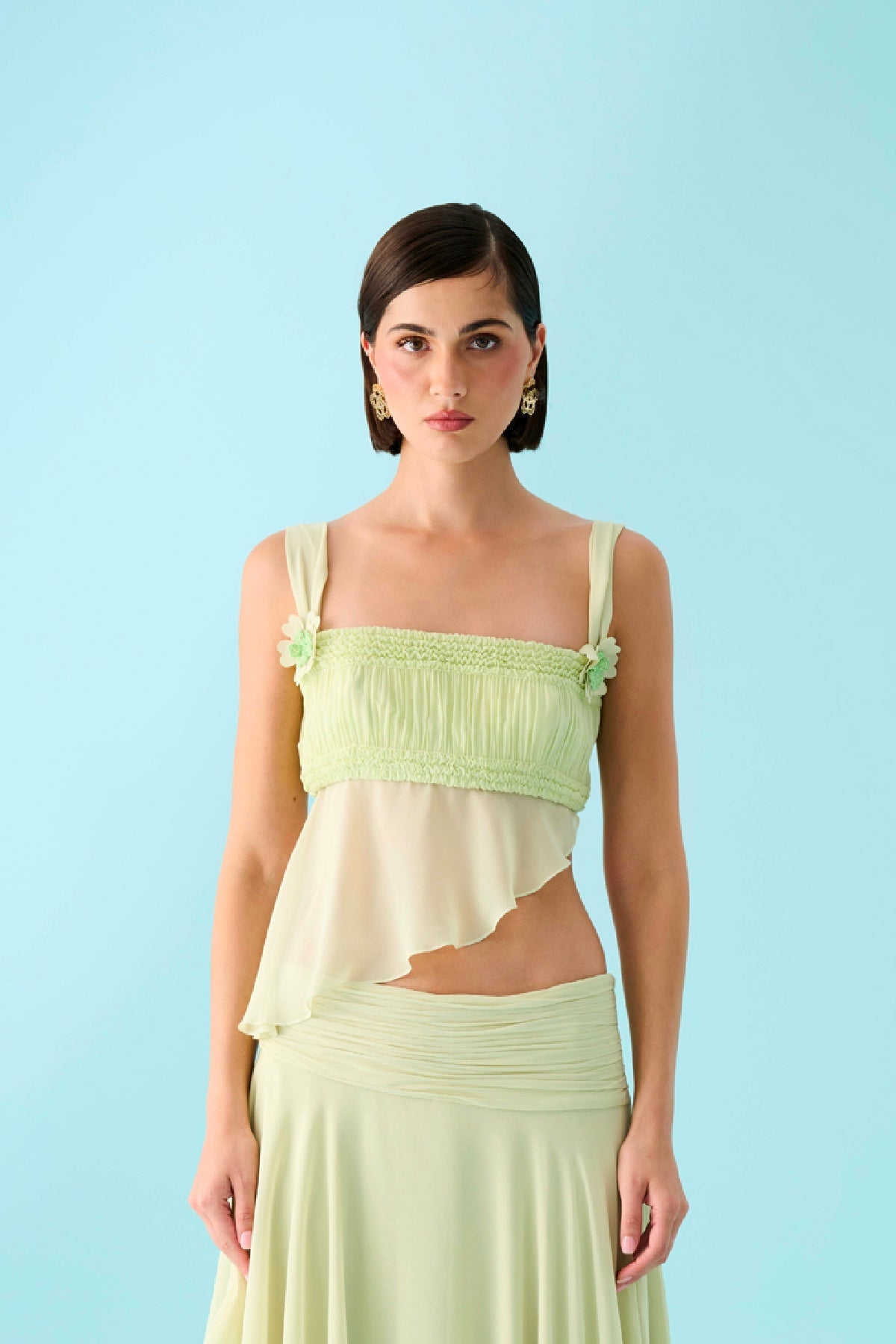 Declara-Chloranthus Floral Top-1-fleurdirect.live