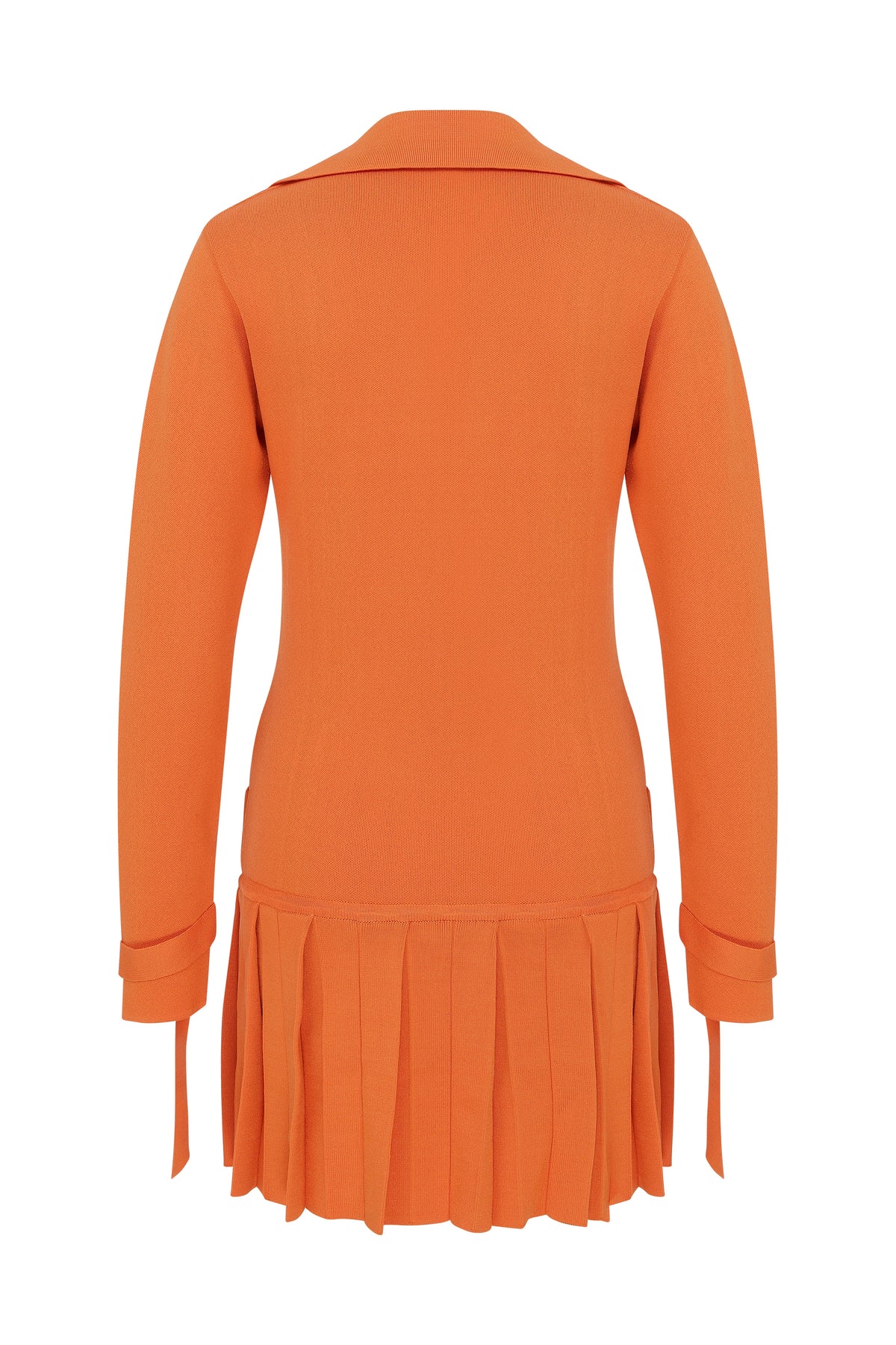 Declara-Mandarin Elegance Knit Dress-Elbise-4-fleurdirect.live