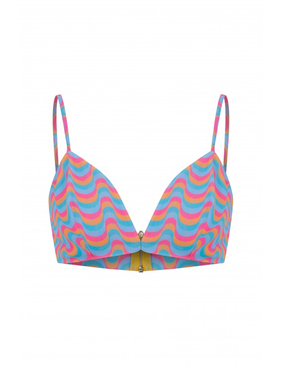 Declara-Pink Wavy Bra Top-1-fleurdirect.live