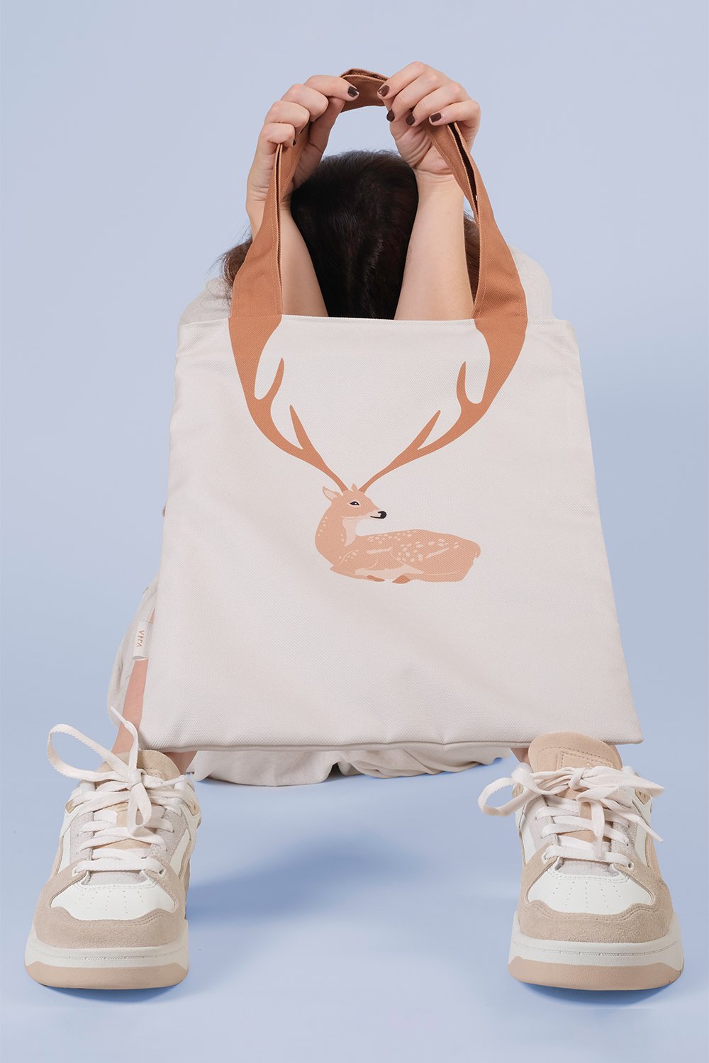 Design Vira-Axis Deer Tote Bag-Omuz Çantası-1-fleurdirect.live