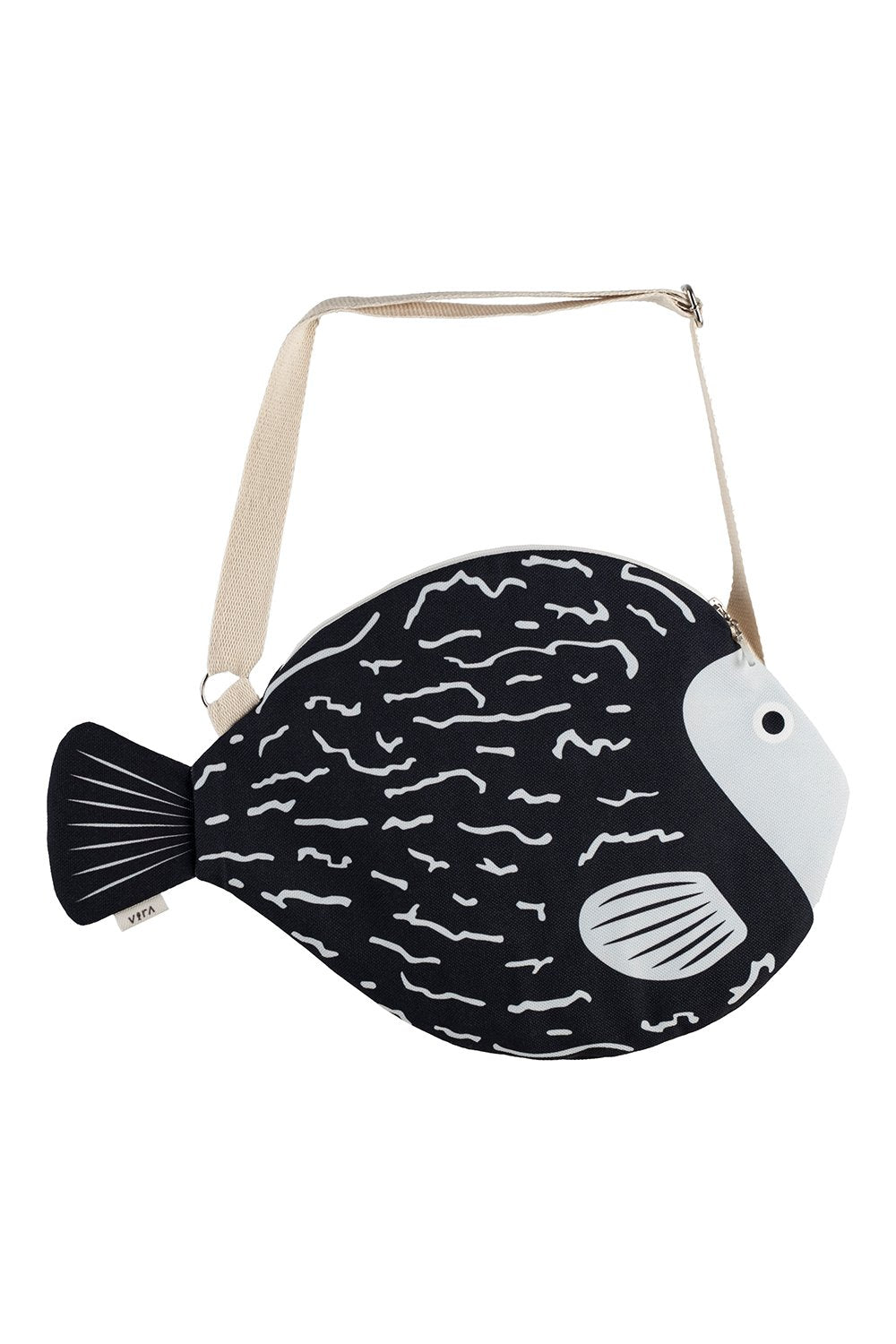 Design Vira-Black Blowfish-Omuz Çantası-2-fleurdirect.live