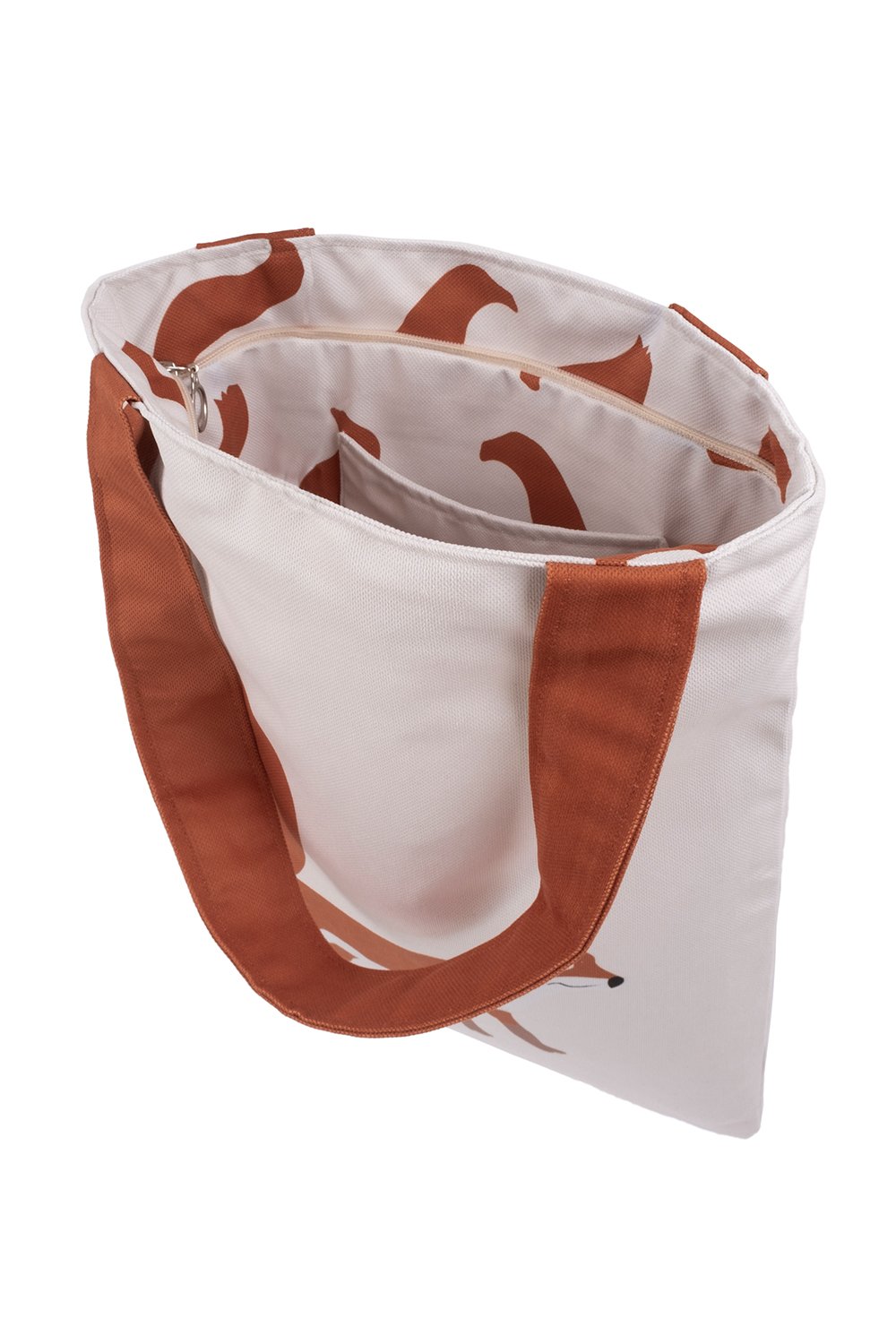 Design Vira-Fox Tote Bag-Omuz Çantası-3-fleurdirect.live