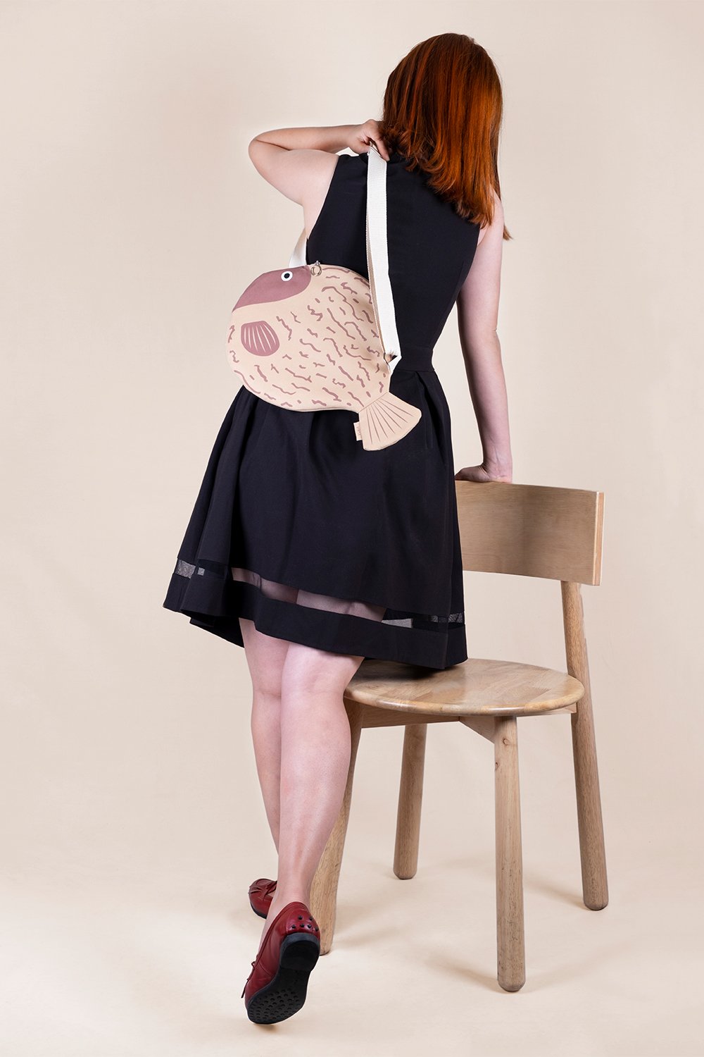 Design Vira-Mustard Blowfish-Omuz Çantası-1-fleurdirect.live
