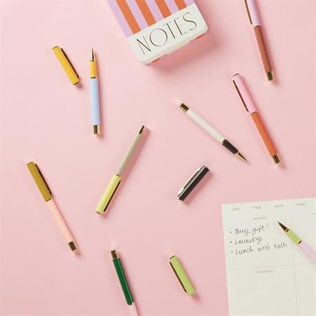 Designwork Ink-Block İkili Tükenmez Kalem Seti Lilac & Cornflower-Roller Kalem-3-fleurdirect.live