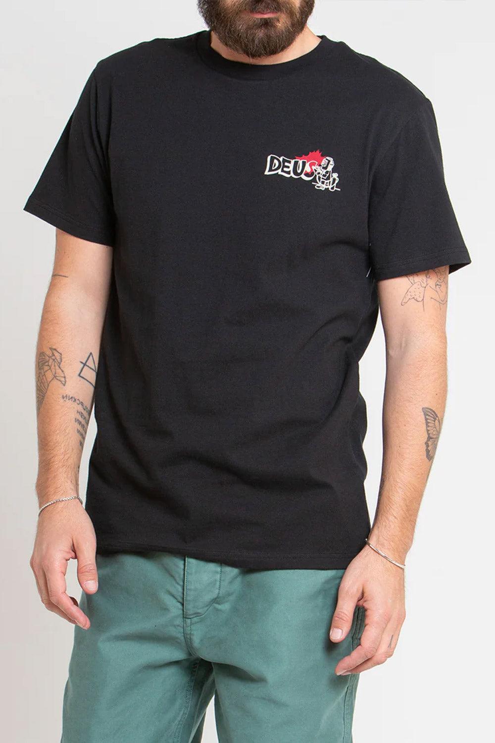 Deus-Flash Tee Black-T-Shirts-1-fleurdirect.live