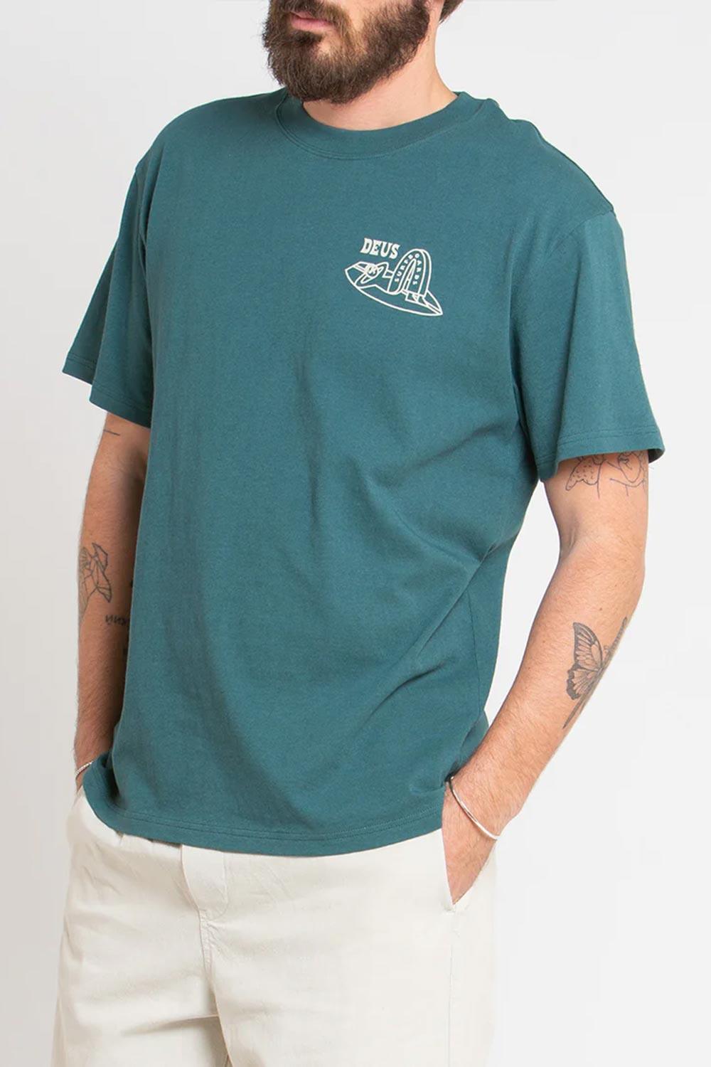 Deus-Layback Tee Jasper Green-T-Shirts-3-fleurdirect.live