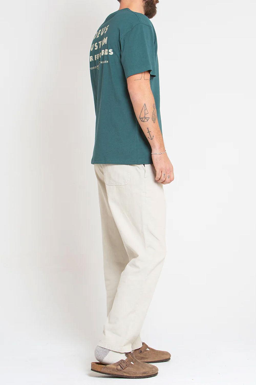 Deus-Layback Tee Jasper Green-T-Shirts-4-fleurdirect.live