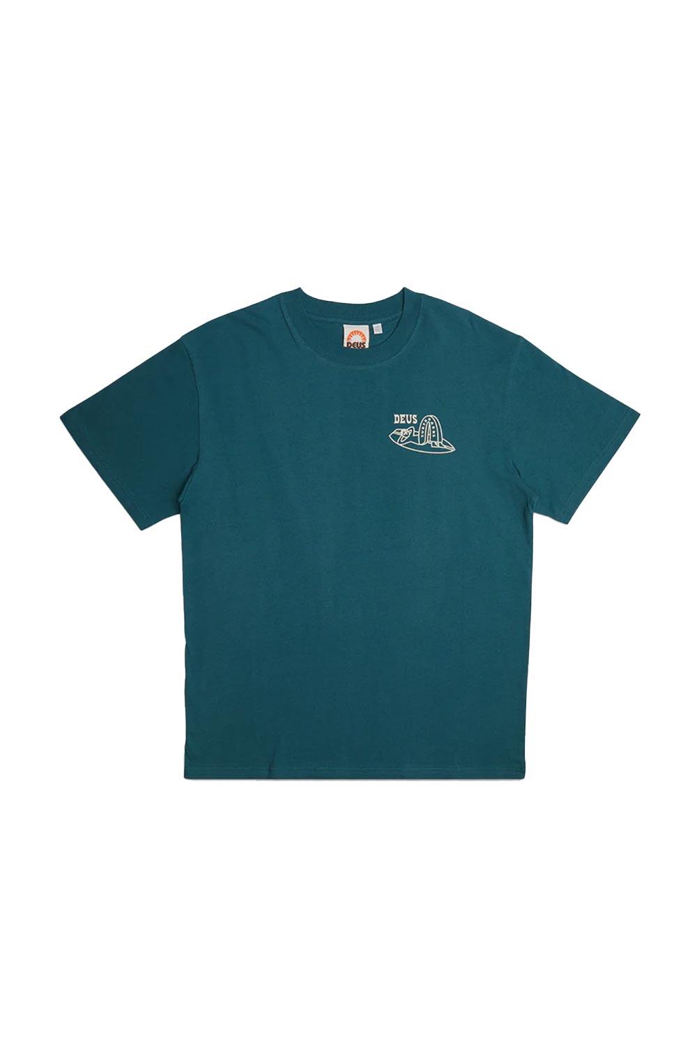 Deus-Layback Tee Jasper Green-T-Shirts-5-fleurdirect.live