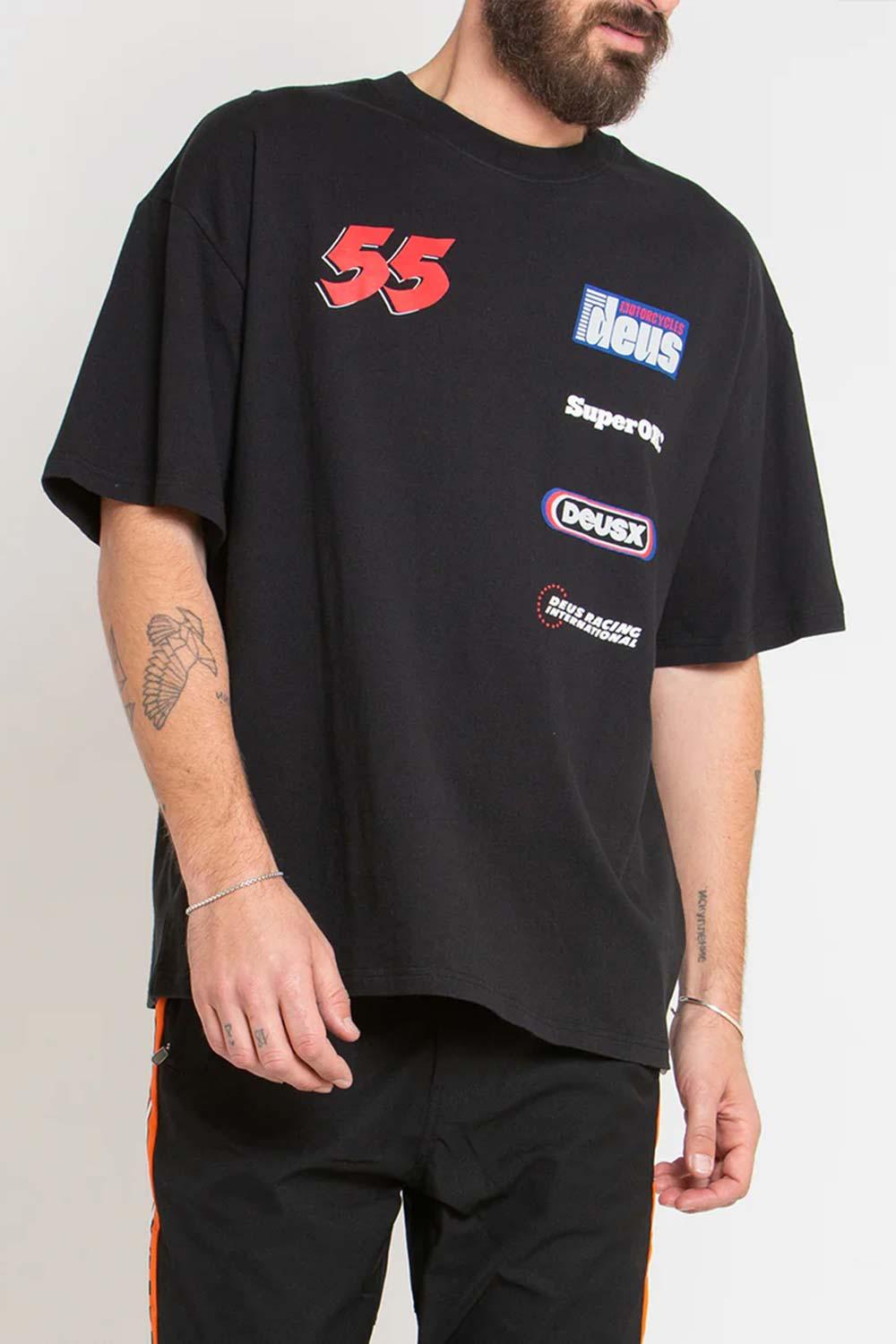 Deus-Moto Decal Tee Black-T-Shirts-1-fleurdirect.live