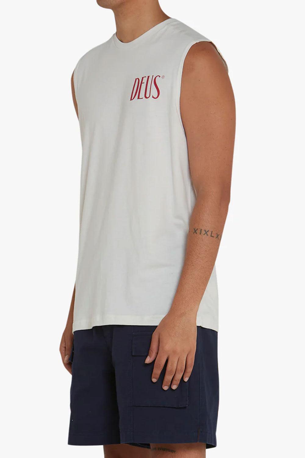 Deus-Rosso Muscle Vintage White-T-Shirts-2-fleurdirect.live