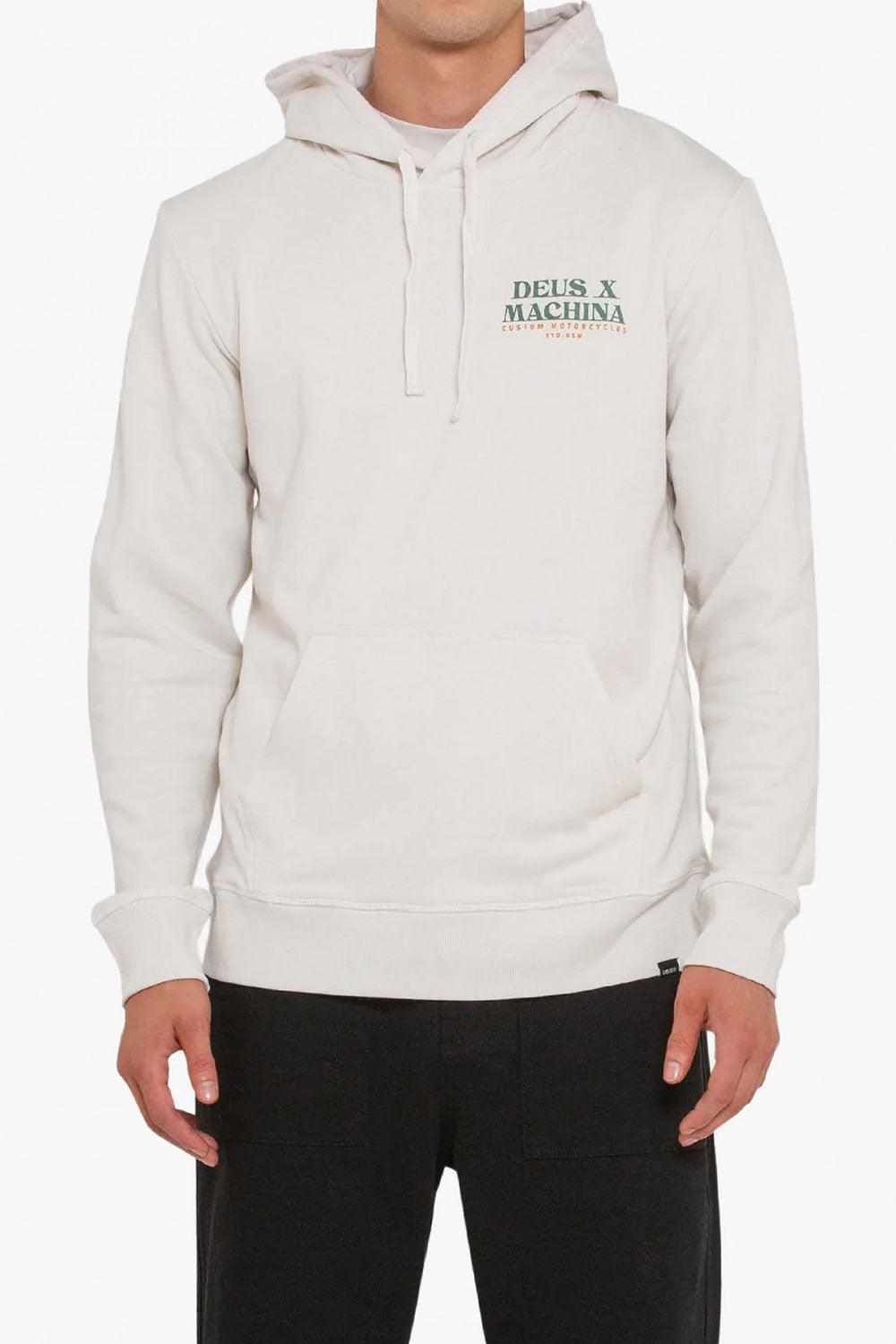 Deus-Unshore Hoodie Dirty White-Sweatshirts & Hoodies-1-fleurdirect.live