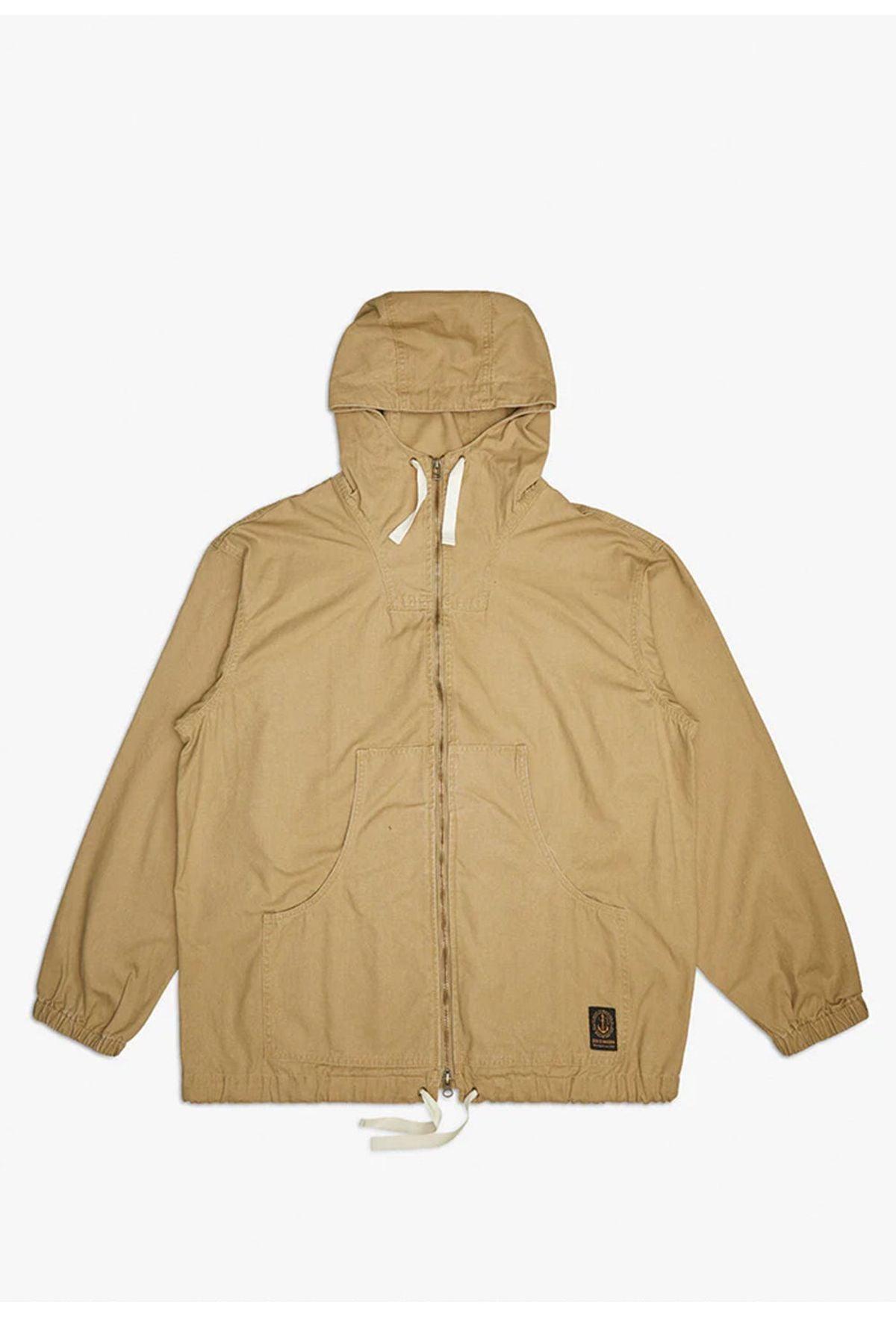 Deus-Waxed Landing Parka Tan-Kaban-4-fleurdirect.live